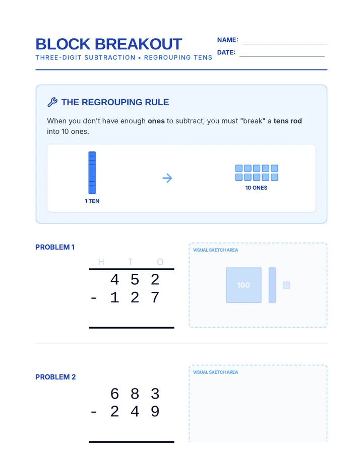 Base Ten Breakout • Lesson • Lenny.com