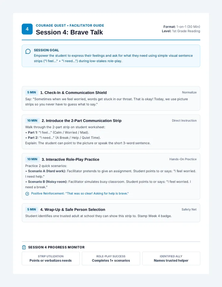Brave Talk Session Plan