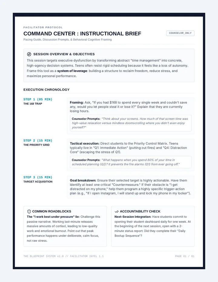 Command Center Counselor Guide