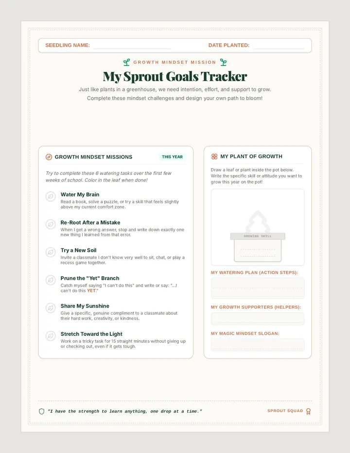 Sprout Goals Tracker