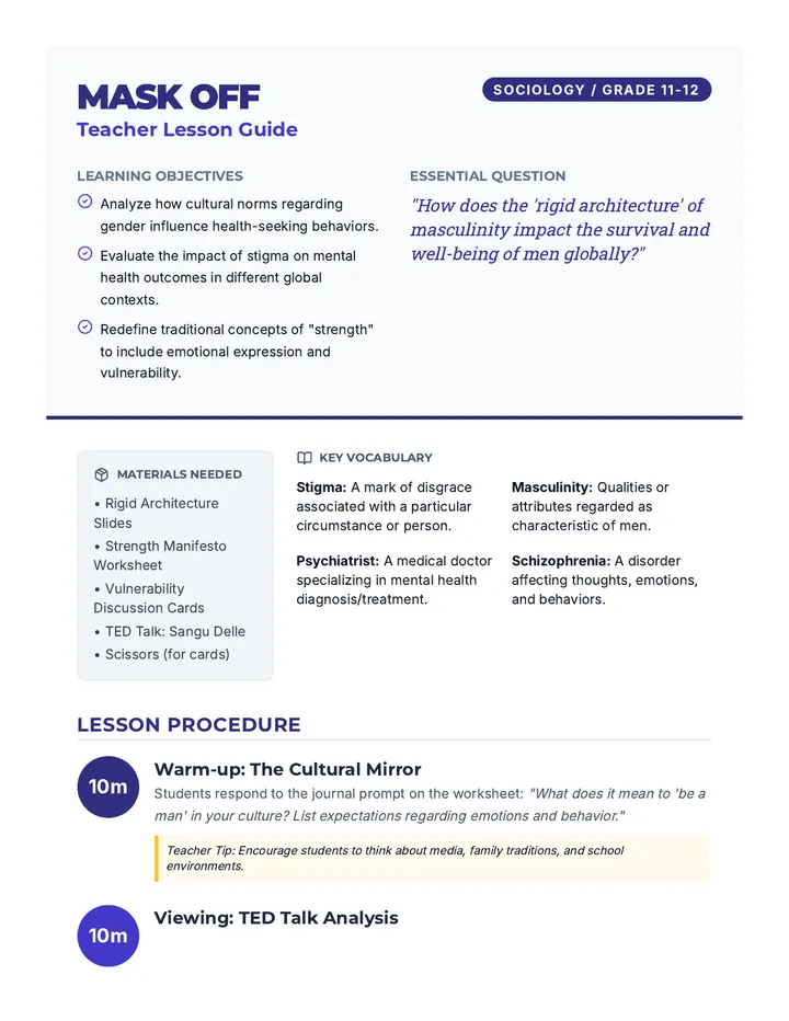 Mask Off Lesson Guide