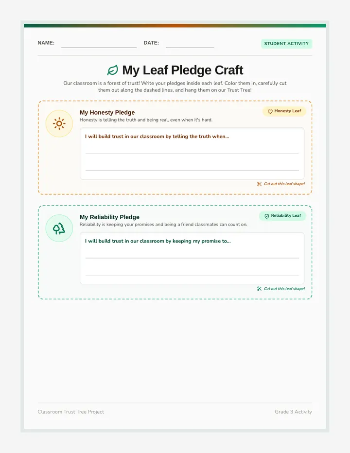 Leaf Pledge Craft