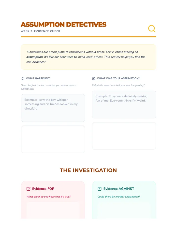 Challenging Assumptions Activity