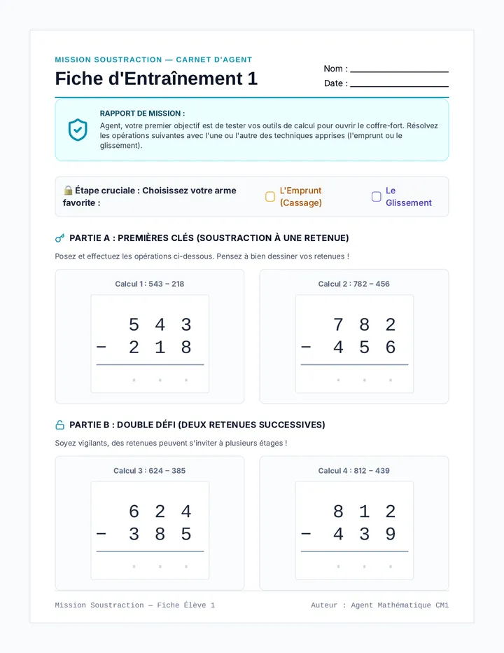 Secret Retenue Fiche Eleve