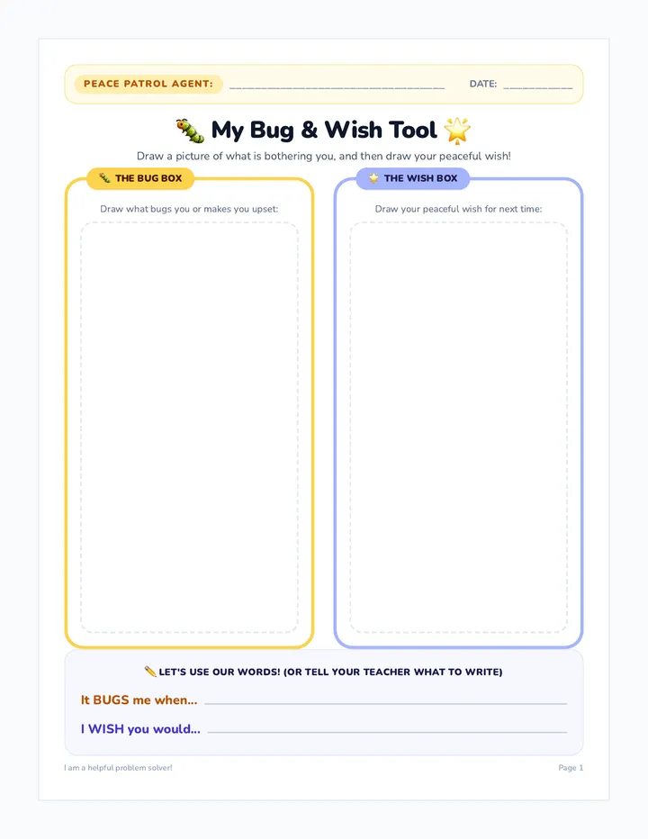 Peace Patrol Activity Pack