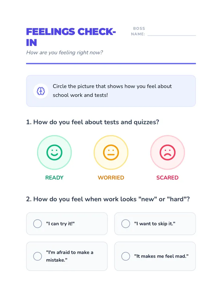 Feelings Check-In Survey