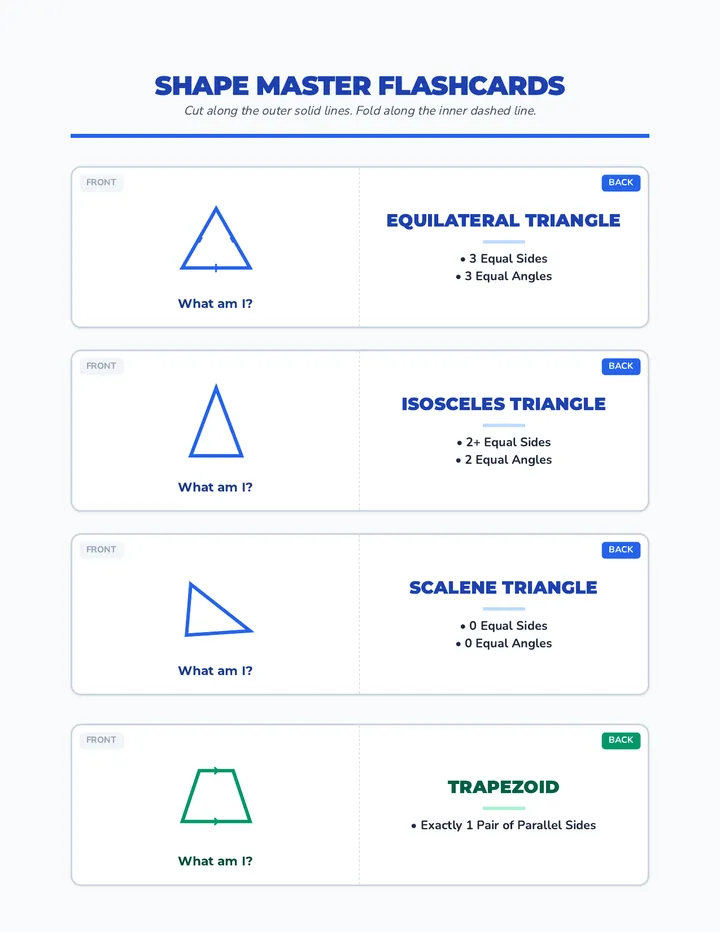 Shape Master Flashcards