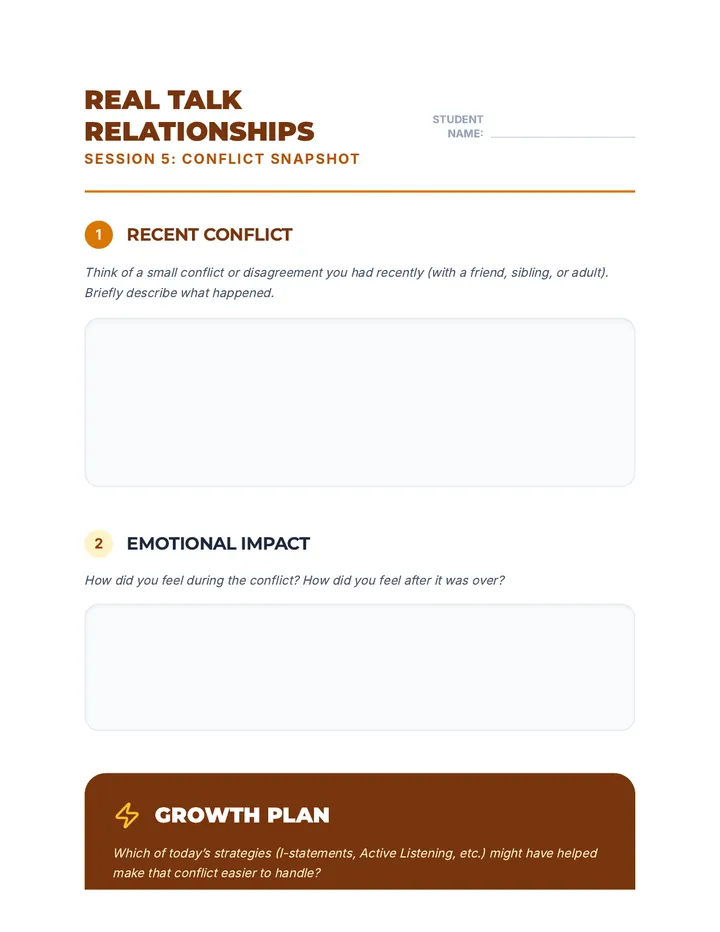 Session 5 Worksheet