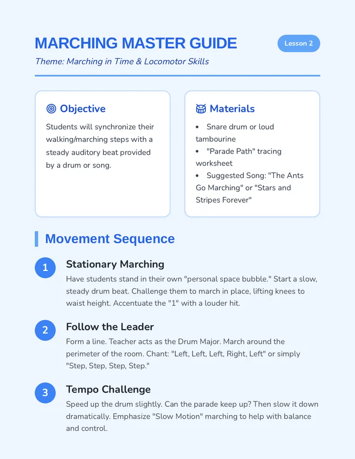 Marching Master Teacher Guide