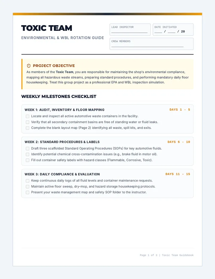 Toxic Team Student Guidebook