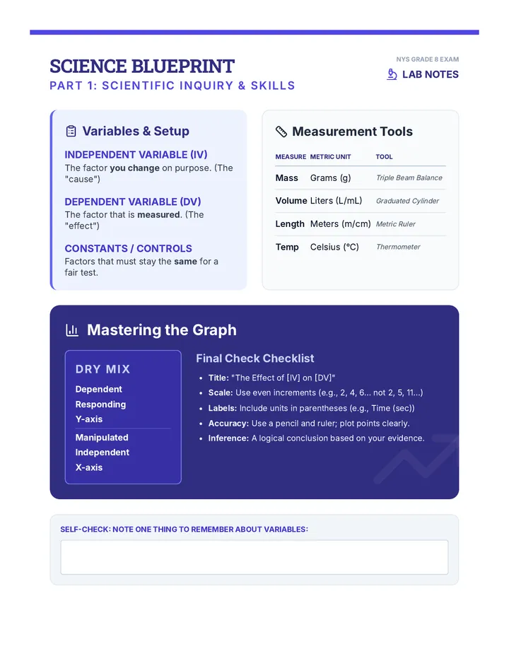 NYS Science Power Pack Study Guide