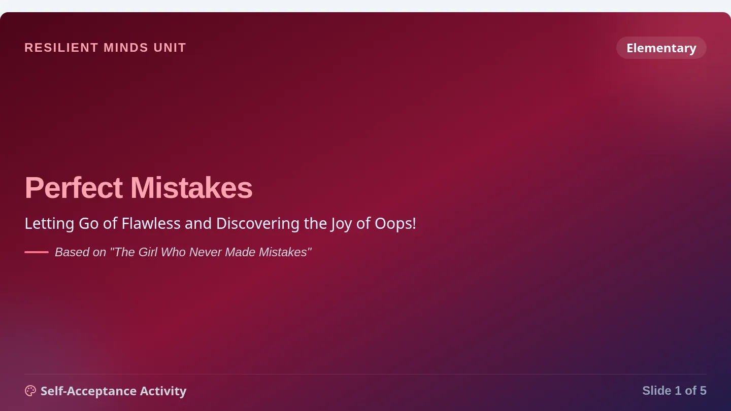 Perfect Mistakes Presentation Slides