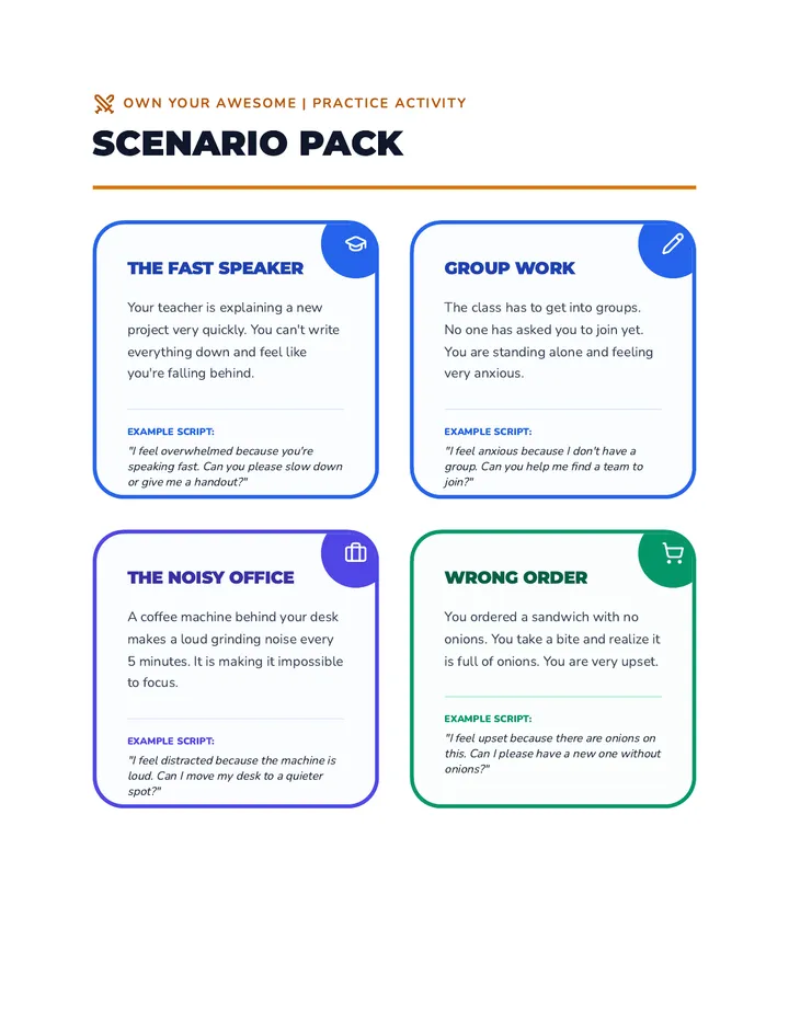 Scenario Pack Handout