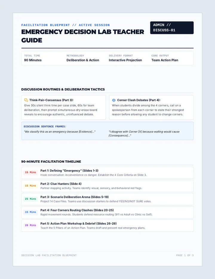 Decision Lab Teacher Guide