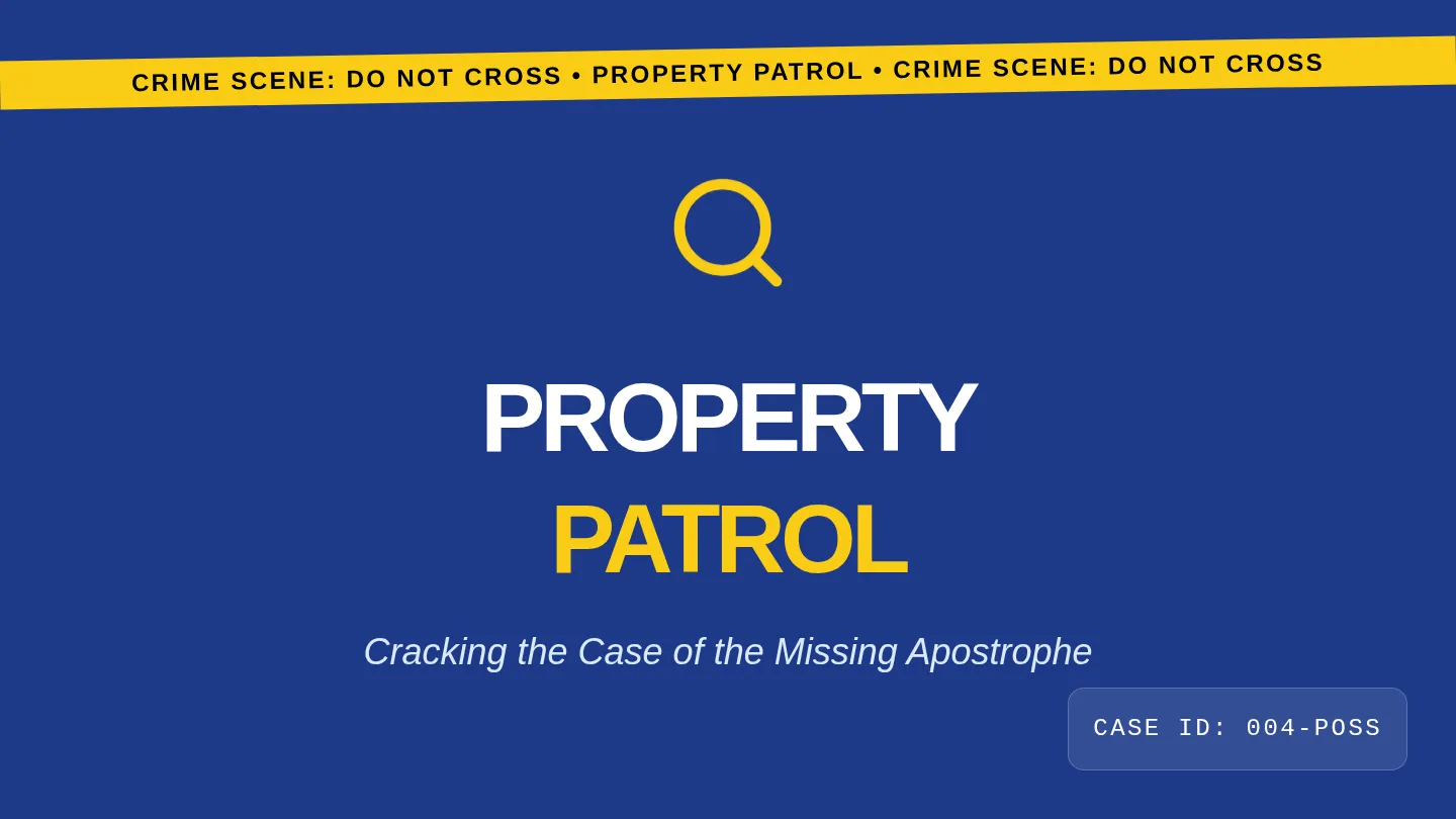 Property Patrol Slides