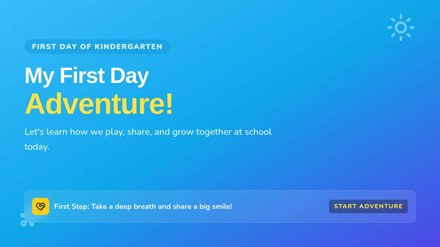 First Day Slides