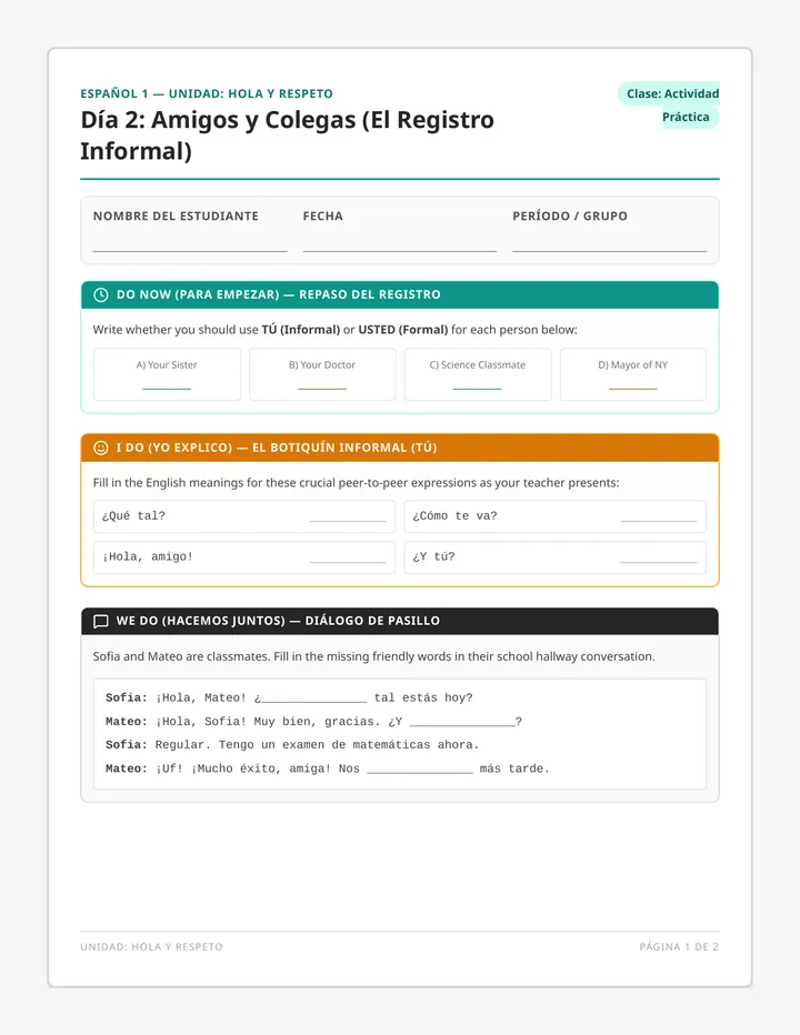 Amigos y Colegas Packet