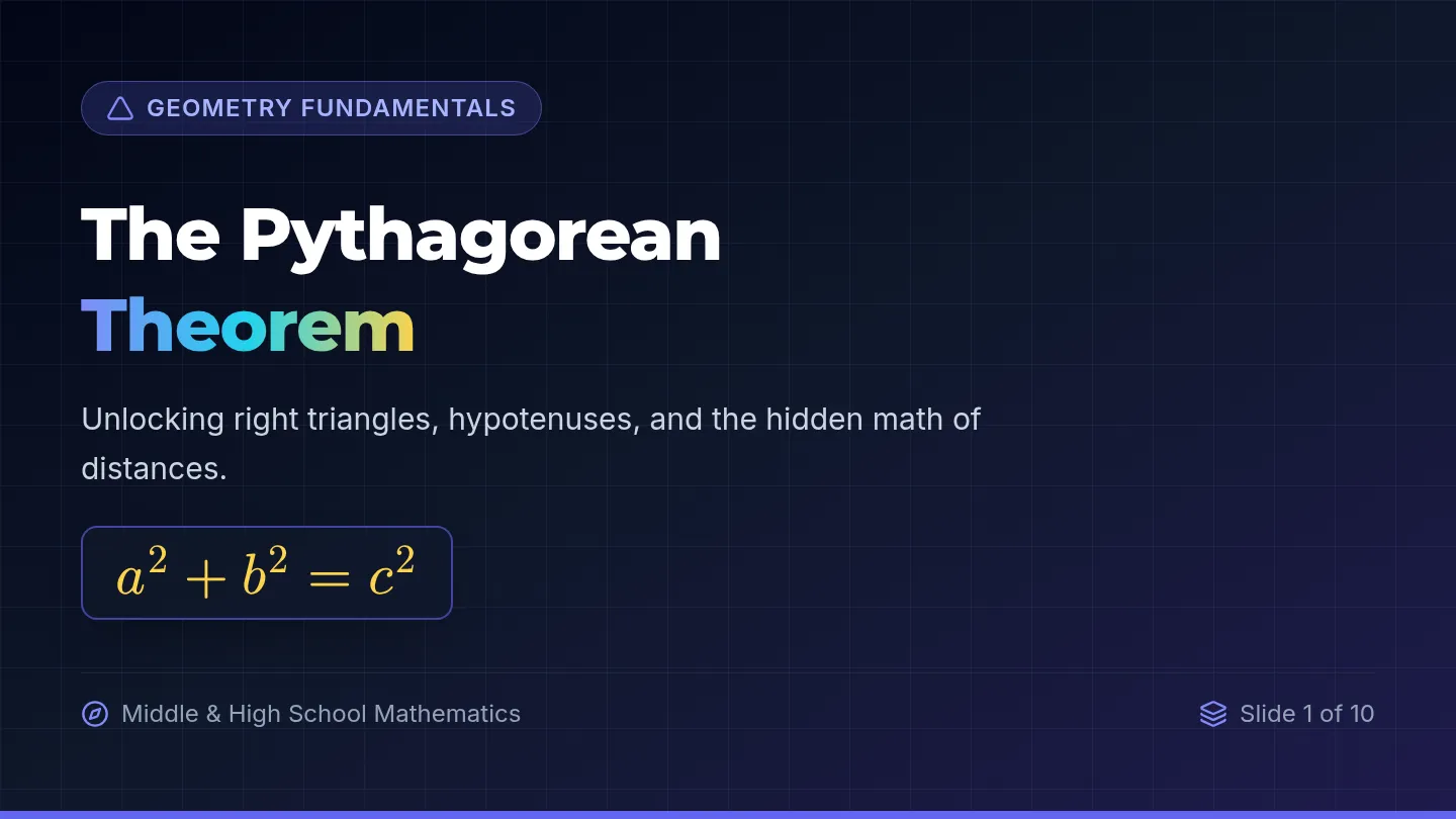 Right Triangle Mastery Slides