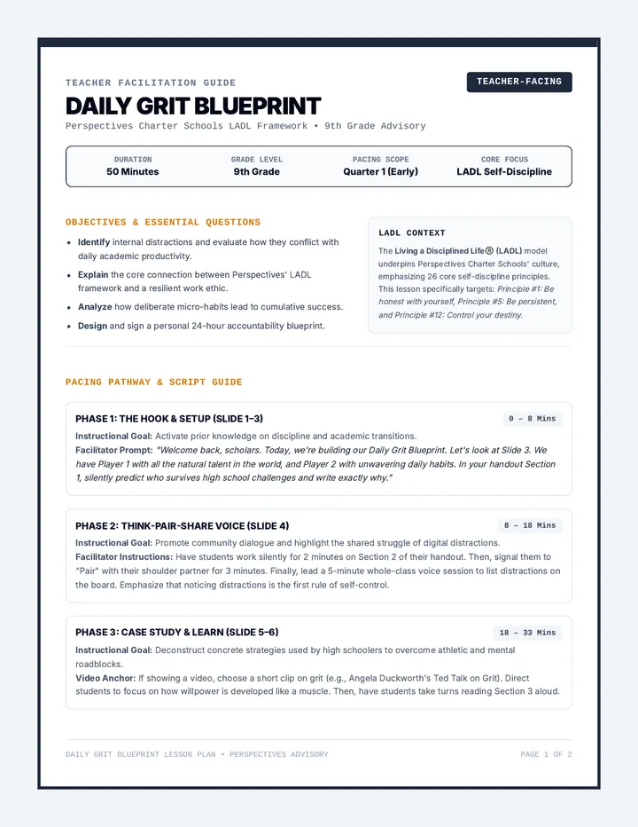 Daily Grit Teacher Guide