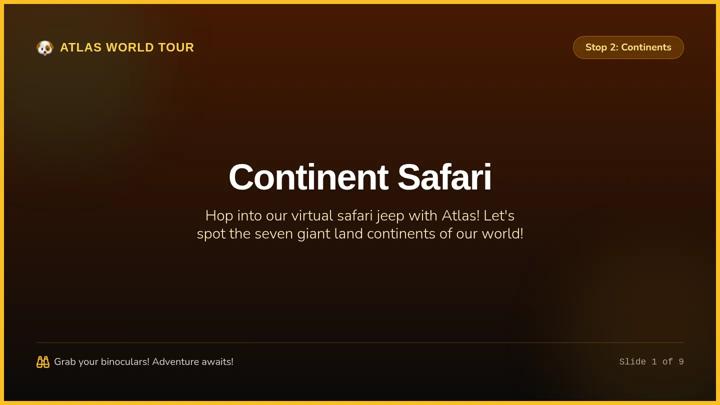 Continent Safari Slides