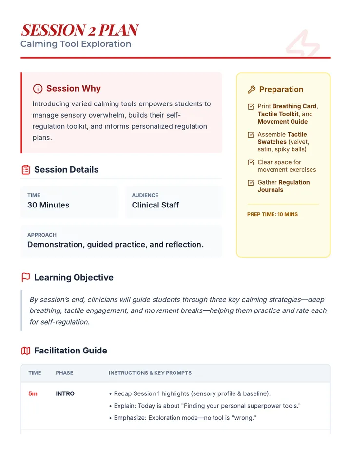 Session 2 Plan Teacher Resource