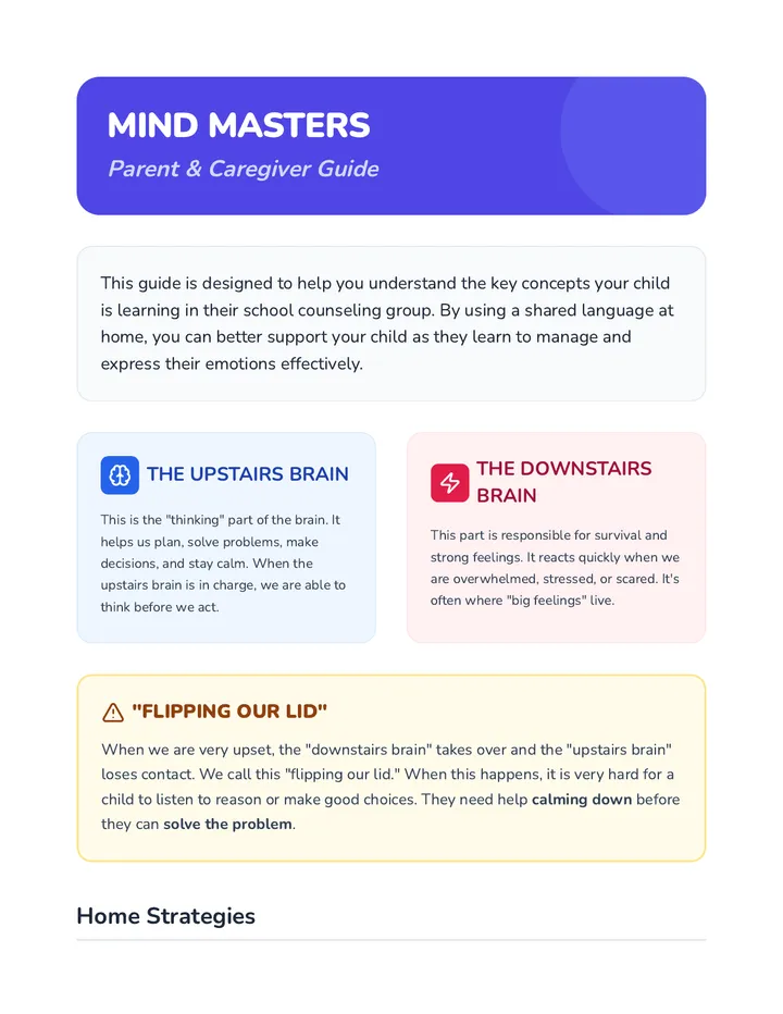 Mind Masters Parent Guide
