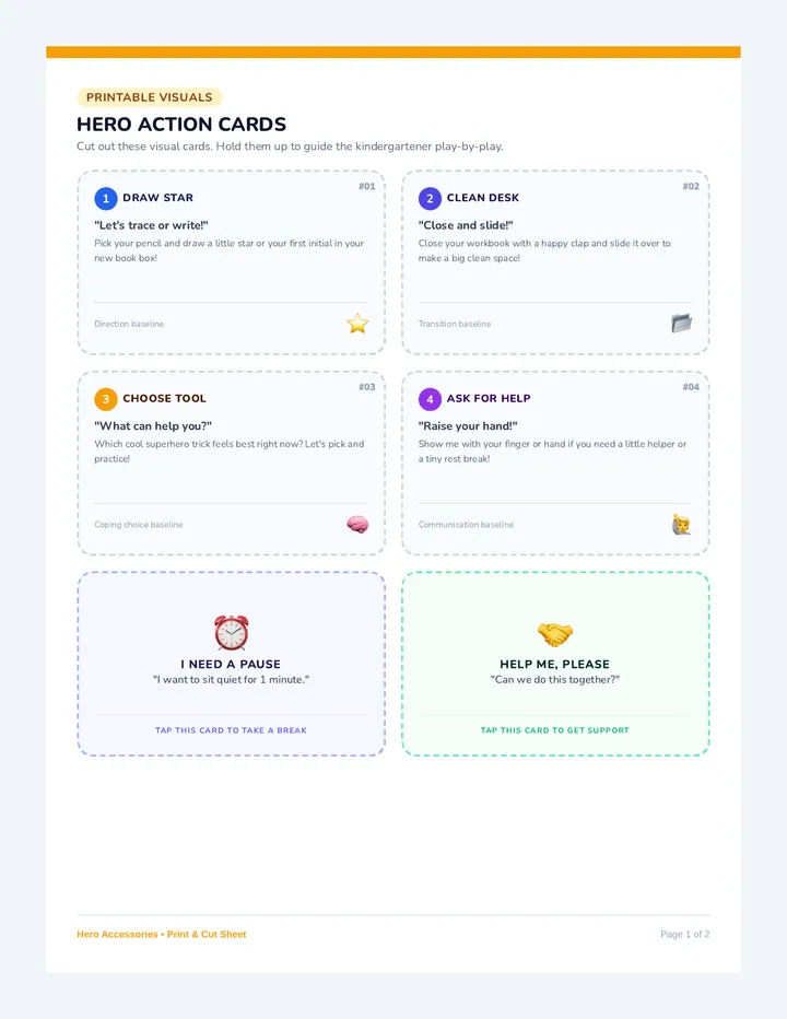 Hero Trial Scenario Cards