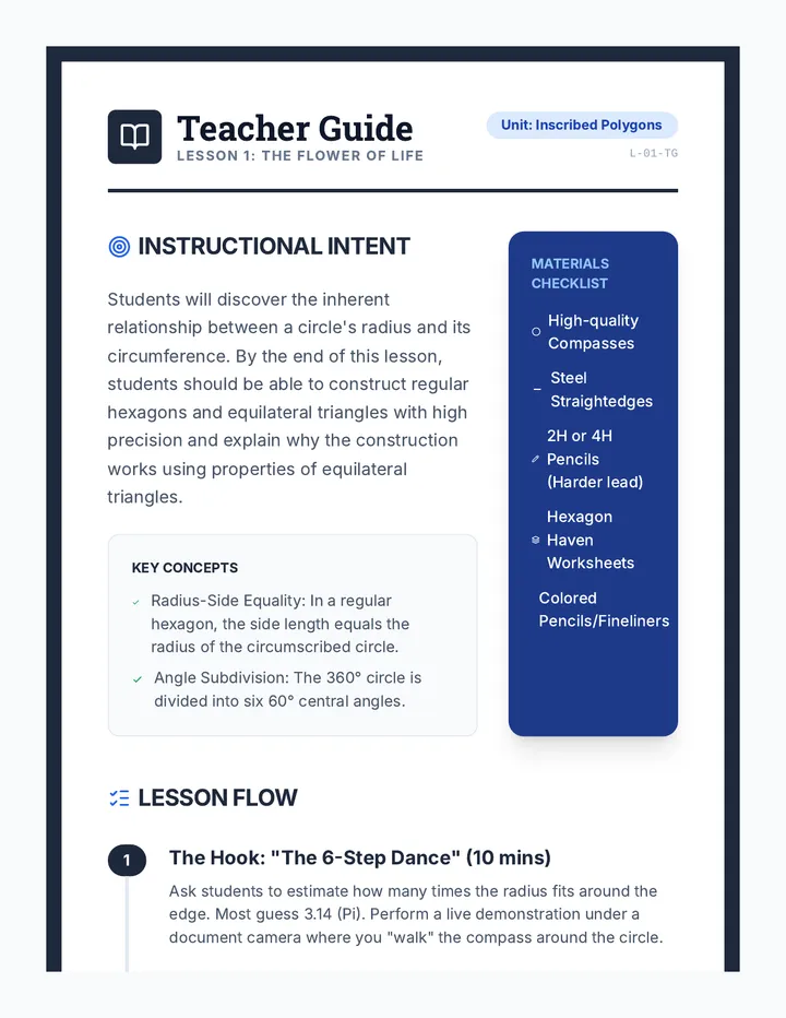 Flower of Life Teacher Guide