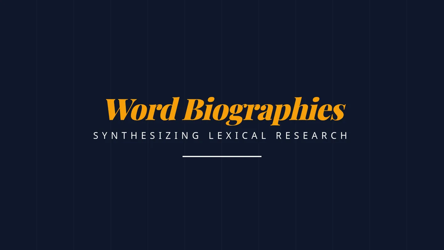 Word Biography Slides