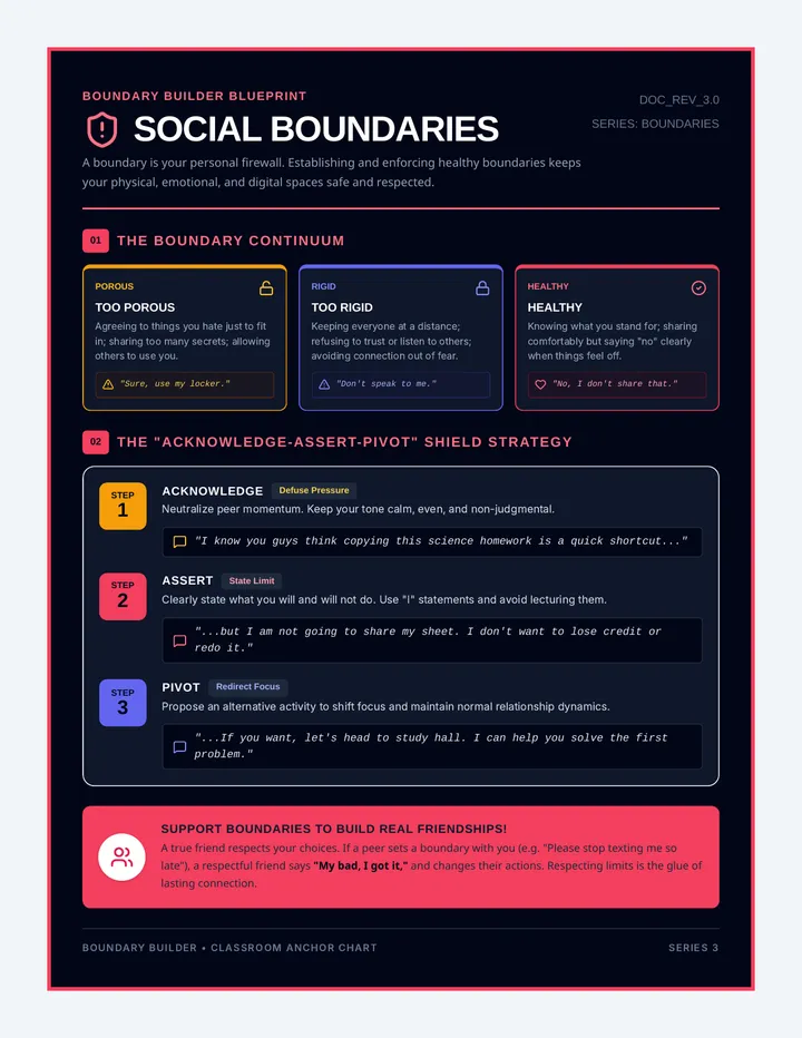 Social Boundaries Anchor Chart
