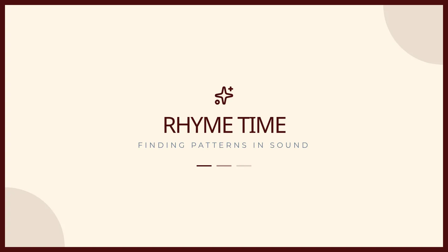 Rhyme Time Slides