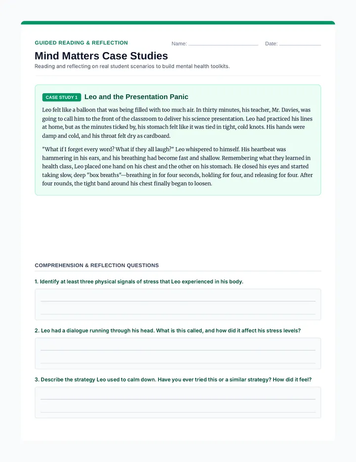 Mind Matters Guided Readings