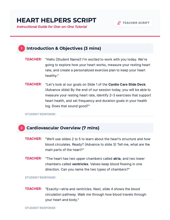 Heart Helpers Script