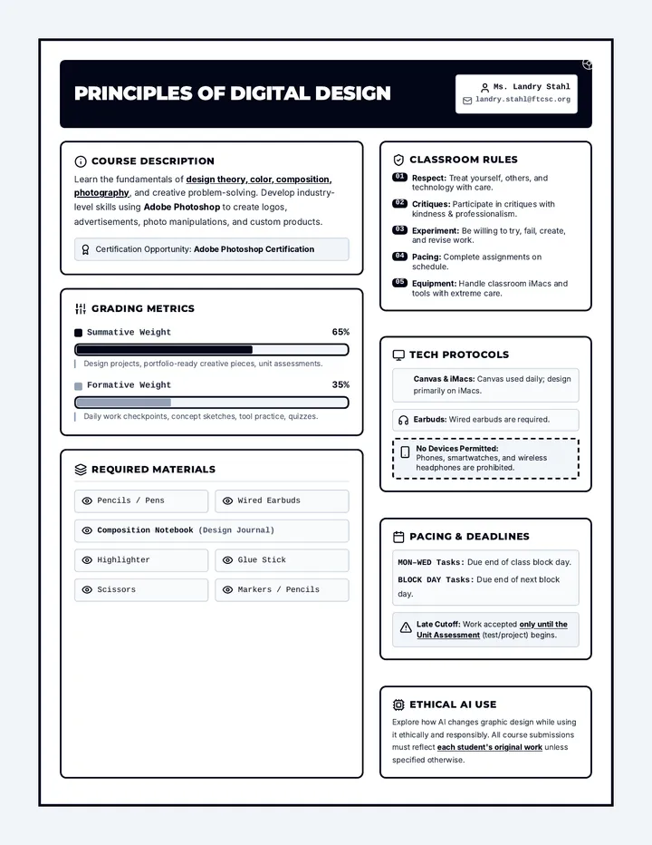 Digital Design Course Syllabus