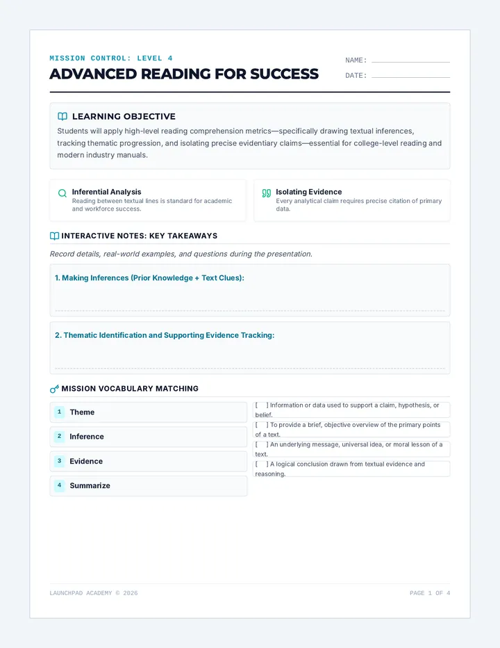 Day 4 Student Workbook Bundle