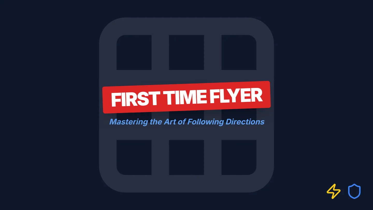 First Time Flyer Slides