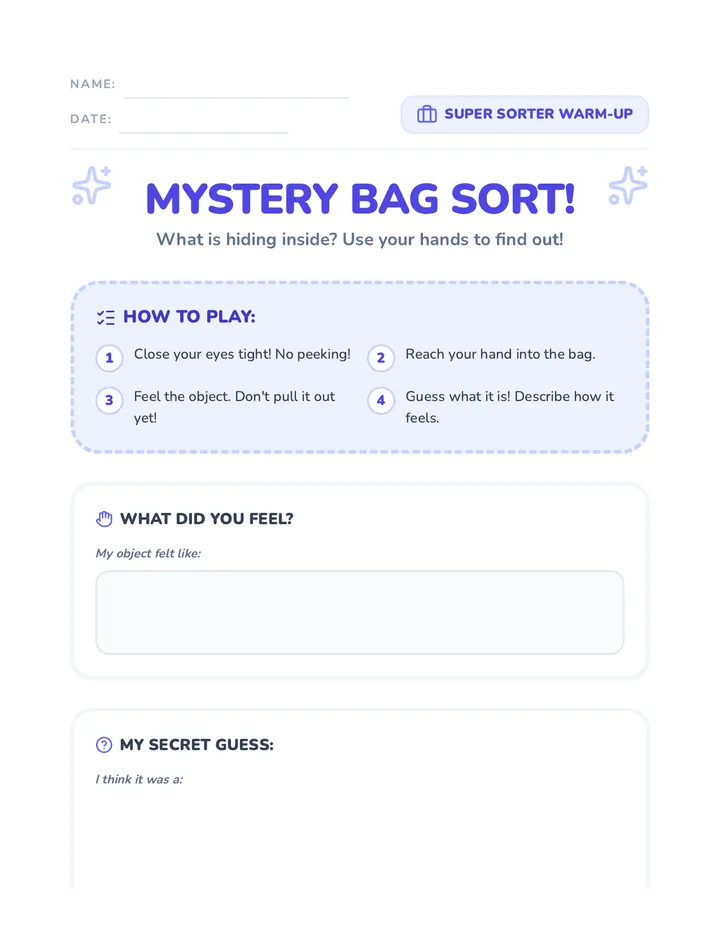 Mystery Bag Warm Up
