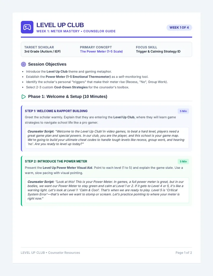 Meter Mastery Counselor Guide