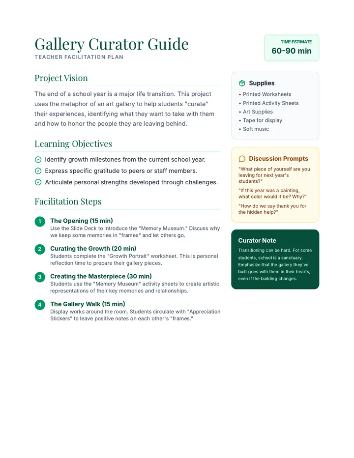 Gallery Curator Guide