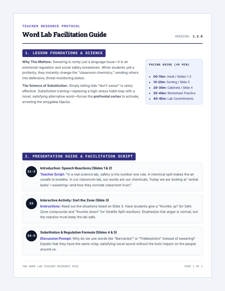 Word Lab Teacher Guide