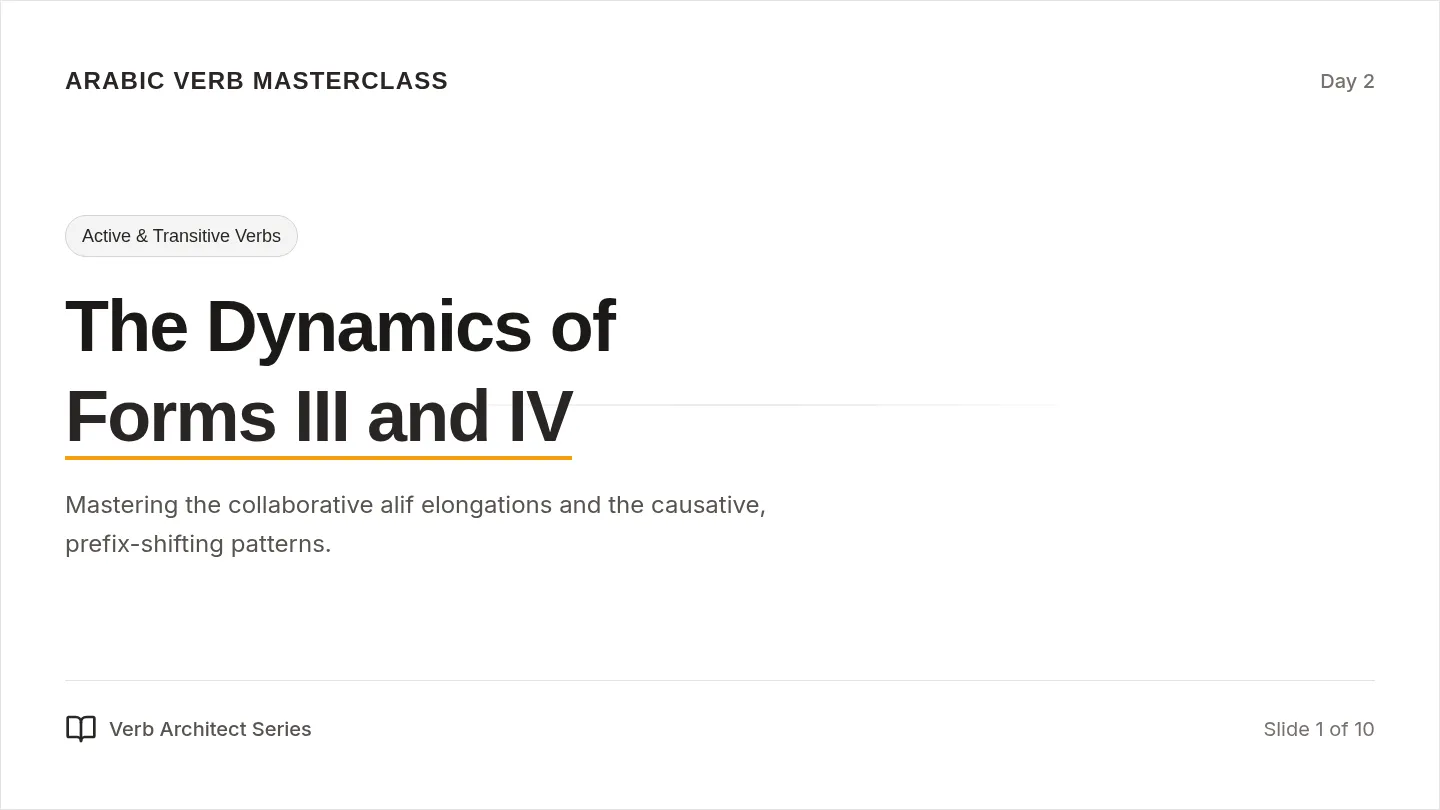 Forms III and IV Slides