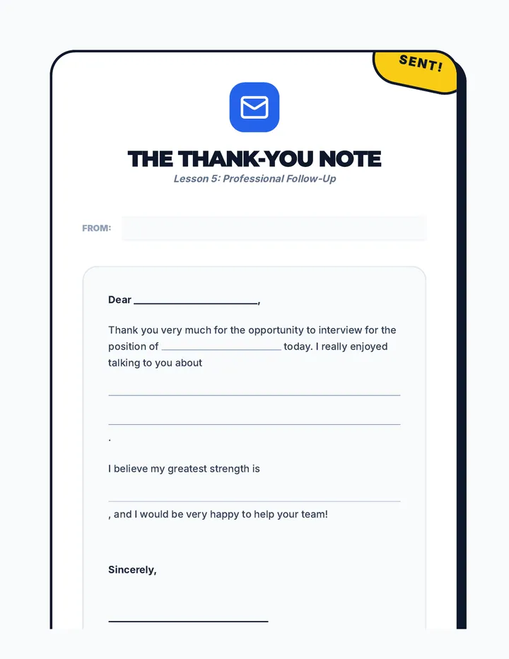 Gratitude Note Template