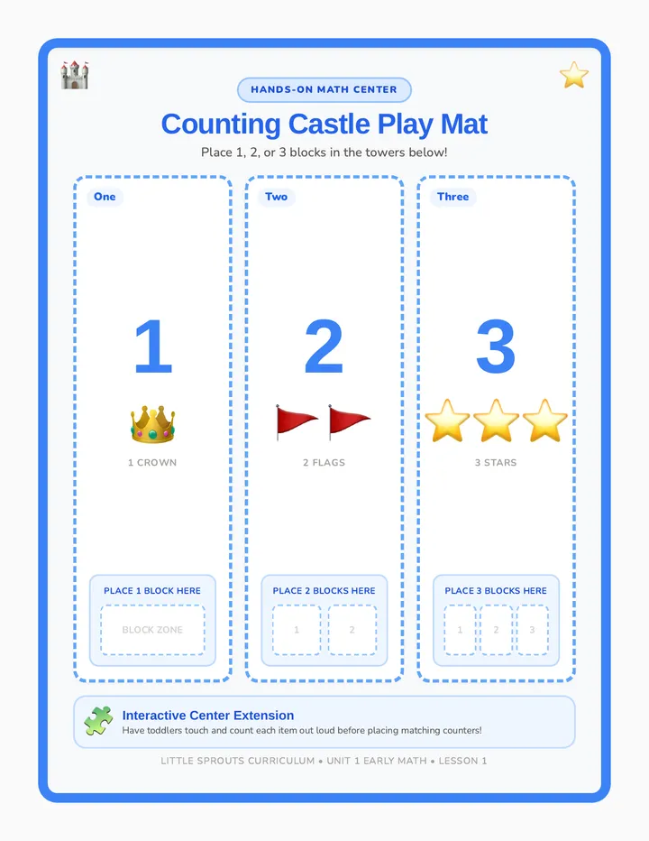 Counting Castle Play Mat