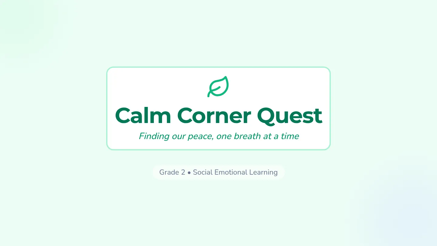 Calm Corner Slides Presentation