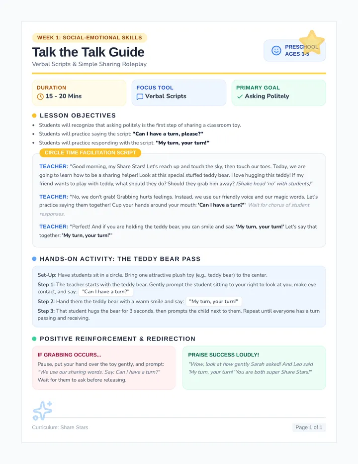 Talk the Talk Teacher Guide