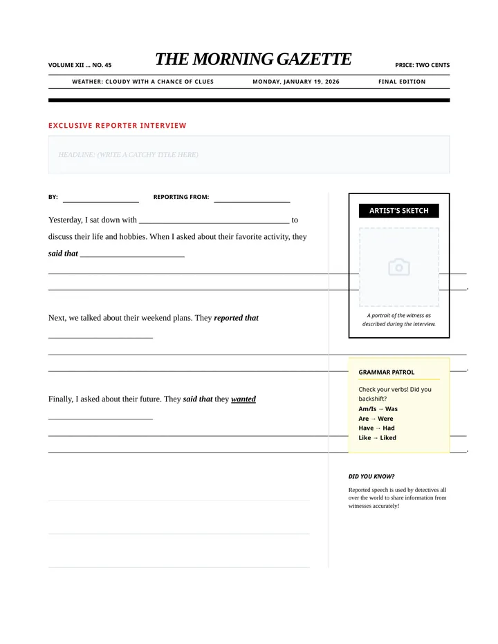 Morning Gazette Template