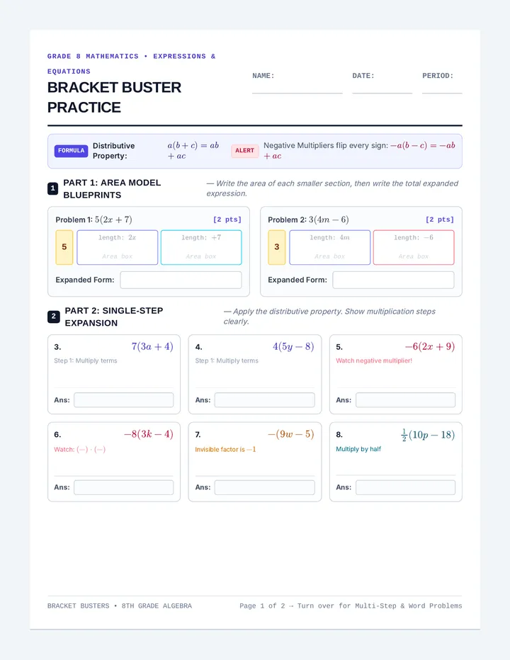 Bracket Buster Worksheet