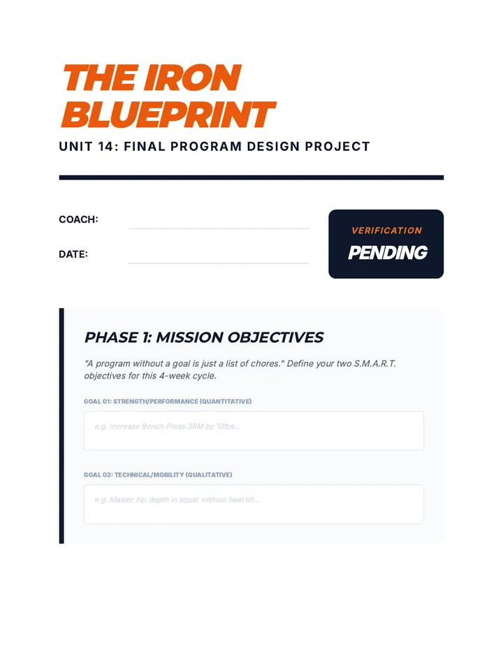 The Iron Blueprint Project刻
