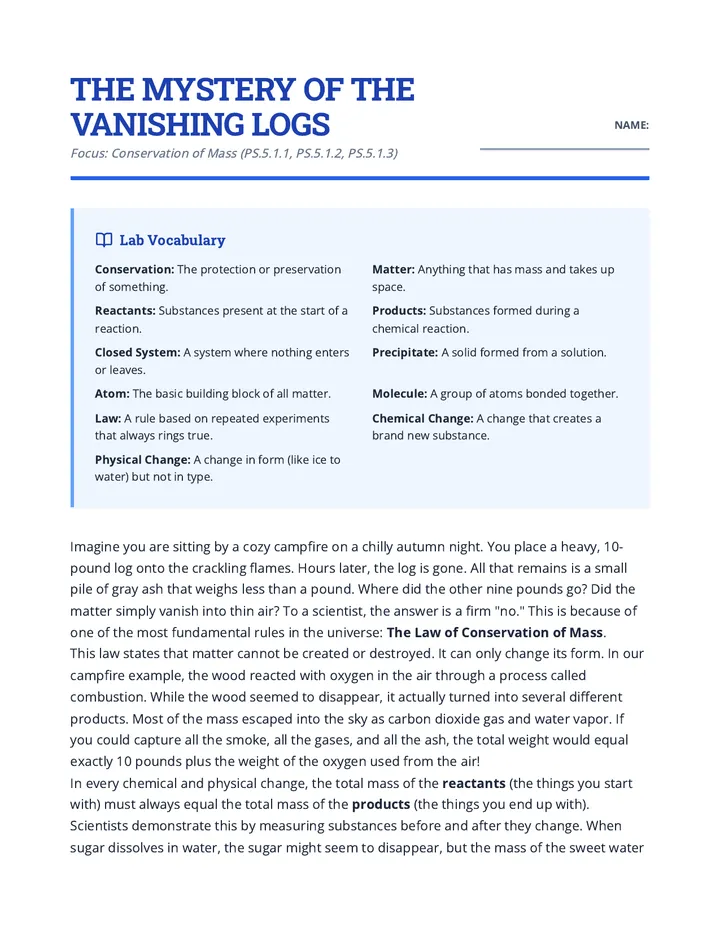 Vanishing Logs Worksheet