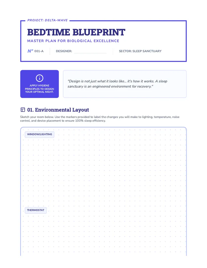 Bedtime Blueprint Activity